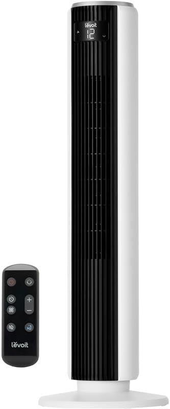 LEVOIT 25dB Tower Fan for Bedroom, 26ft/s, ‼️missing remote‼️