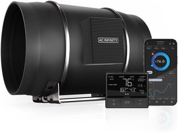 AC Infinity CLOUDLINE PRO T10 Quiet 10″ Inline Duct Fan – Smart Temp/Humidity/VPD Wi-Fi Controlled Ventilation | BNIB