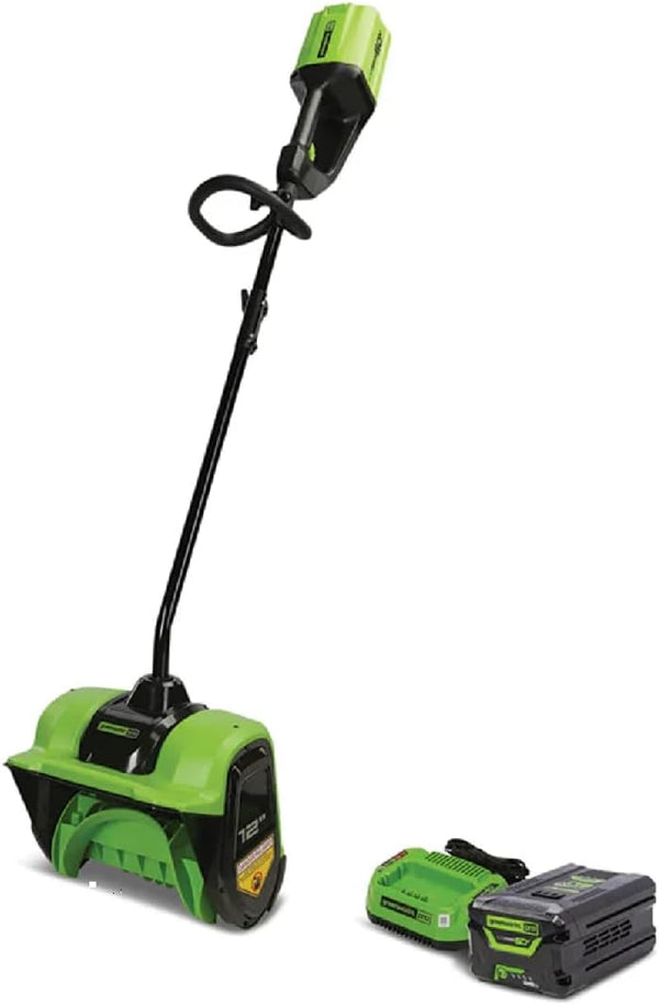 Greenworks 60V 12" Cordless Snow Shovel – 20ft Throw, 2.5Ah Battery | Open Box (Appears New)