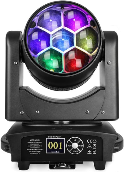 BETOPPER 7×40W Moving Head DJ Light – RGBW Beam/Wash/Zoom Bee Eye Stage Light | BNIB (Brand New in Box)