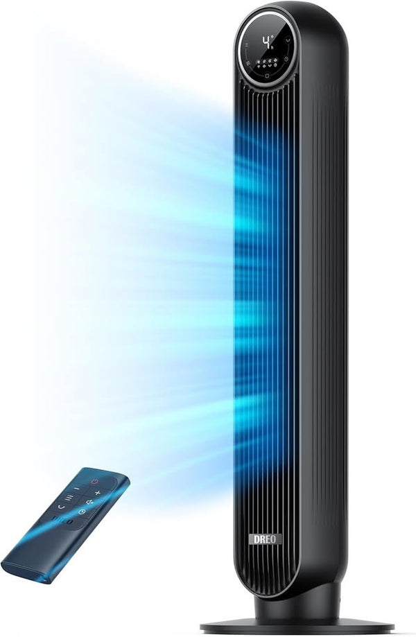 Dreo 28dB Tower Fan for Bedroom, 25ft/s Velocity