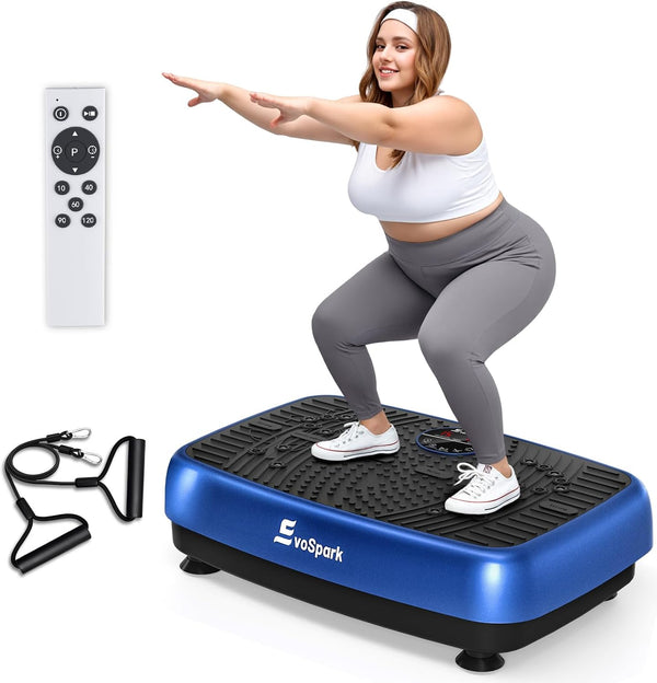 EvoSpark Vibration Plate Exercise Machine – Dual Motor Whole Body Fitness Platform | BNIB