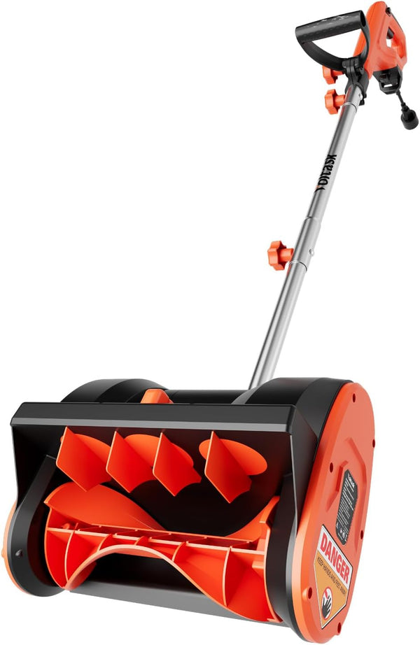 VOLTASK 12-Inch 10A Electric Snow Blower – Compact Corded Snow Thrower for Easy Winter Cleanup | Used Like New