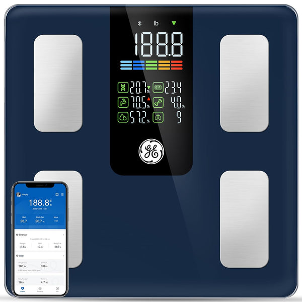 GE Scale for Body Weight Smart: Digital Bathroom Body Fat Scales