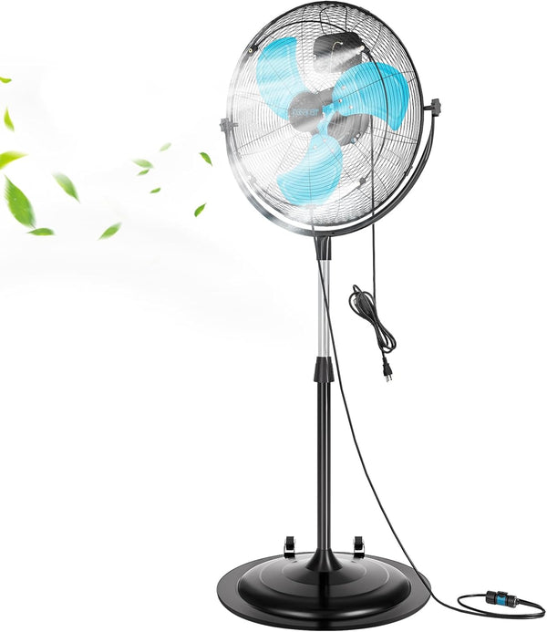 pasapair 20 inch Heavy Duty High Velocity Pedestal Fan