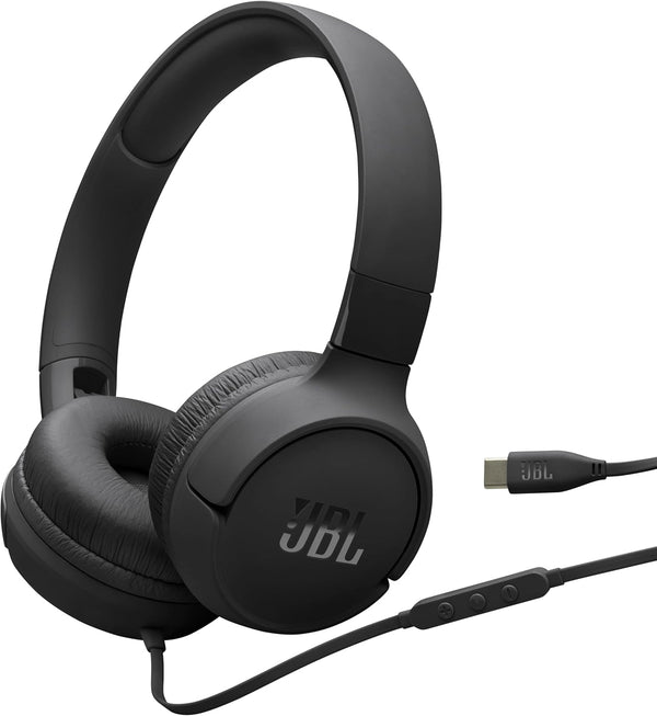 JBL Tune 520C USB-C Hi-Res Wired On-Ear Headphones – Clear Digital Audio | BNIB