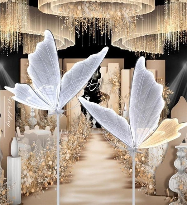 ZYHYZLF LED Butterfly Floor Lamp 31.5-Inch Wedding Decoration – Luminous Display | Used Like New