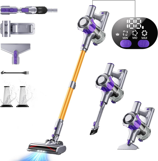 MBYULO 500W 50kPa Cordless Stick Vacuum Cleaner – Powerful 60-Min Runtime | Used Like New