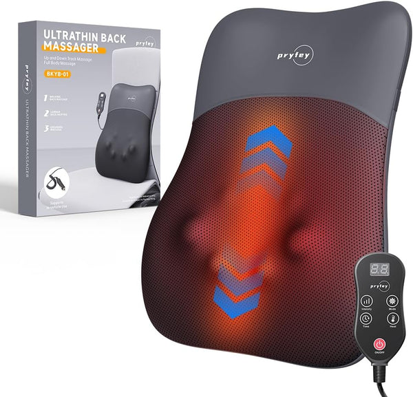 MZCNU 4D Shiatsu Heated Back Massager – Deep Tissue Pain Relief | BNIB