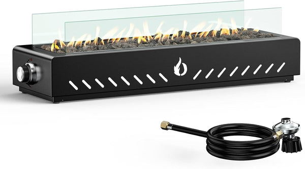 ONLYFIRE Outdoor Living 28" Tabletop Gas Fire Pit – Smokeless Propane Fire Pit | BNIB
