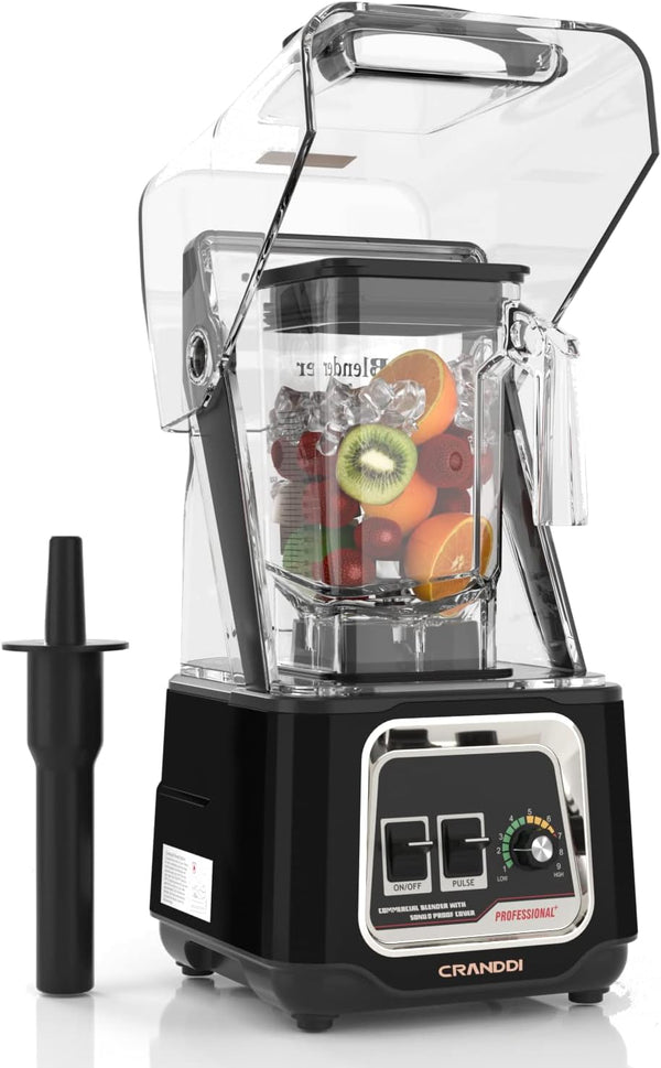 CRANDDI Quiet Smoothie Blender, Professional Countertop