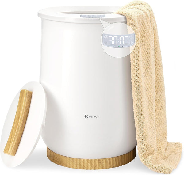 Keenray Upgraded Towel Warmer Bucket 3-Mode Adjustable Towel Heater – Spa-Like Warm Towels & Blankets | BNIB