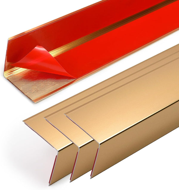 Jiekayi 4 PCS 45" x 2" Aluminum Corner Protectors Self Adhesive