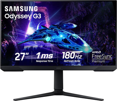 Samsung Odyssey G3 27" FHD 180Hz Gaming Monitor (LS27DG302ENXZA) – Smooth 180Hz Gameplay | BNIB