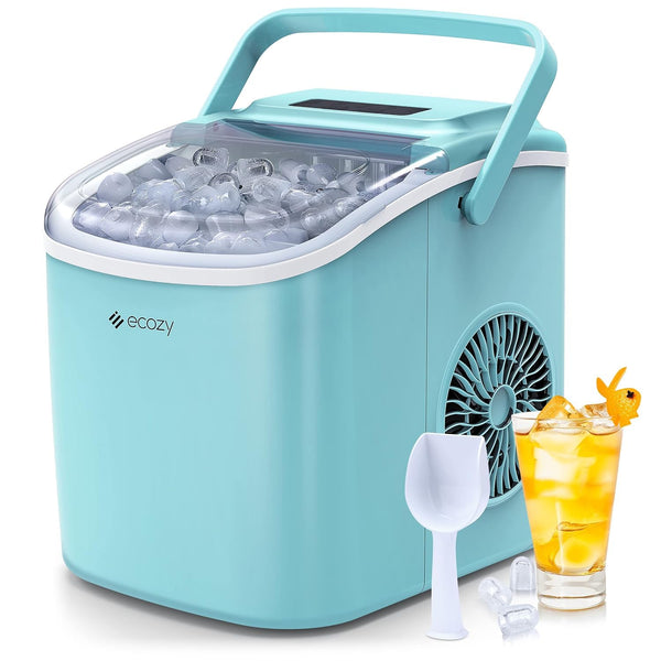 ecozy Portable Ice Maker Countertop, 9 Cubes Ready in 6 Mins