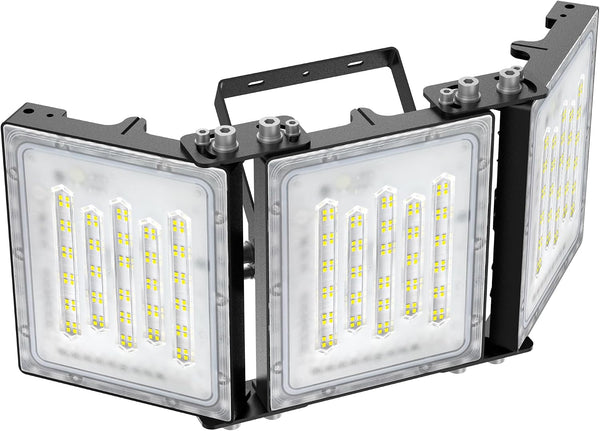 STASUN 300W 30,000LM LED Flood Light – 3-Head IP66 Outdoor Security Light | BNIB