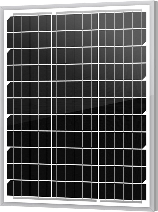 Newpowa 20W 12V Solar Panel Monocrystalline PV Module
