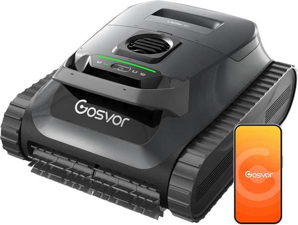 Gosvor LiteVac G1 2026 Cordless Pool Vacuum Robot – Cleans Pools up to 2,153 Sq. Ft. | BNIB
