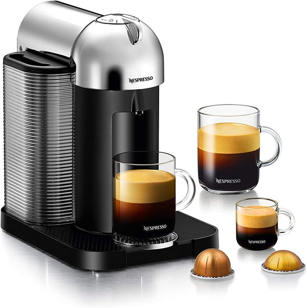 Nespresso Vertuo Next Single Serve Coffee & Espresso Machine by Breville – Chrome | Used Like New