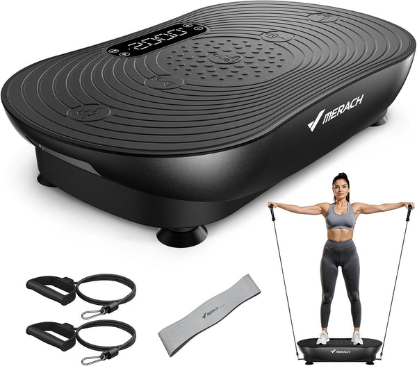 MERACH Vibration Plate Exercise Machine – Full Body Fitness Platform with Bluetooth | BNIB