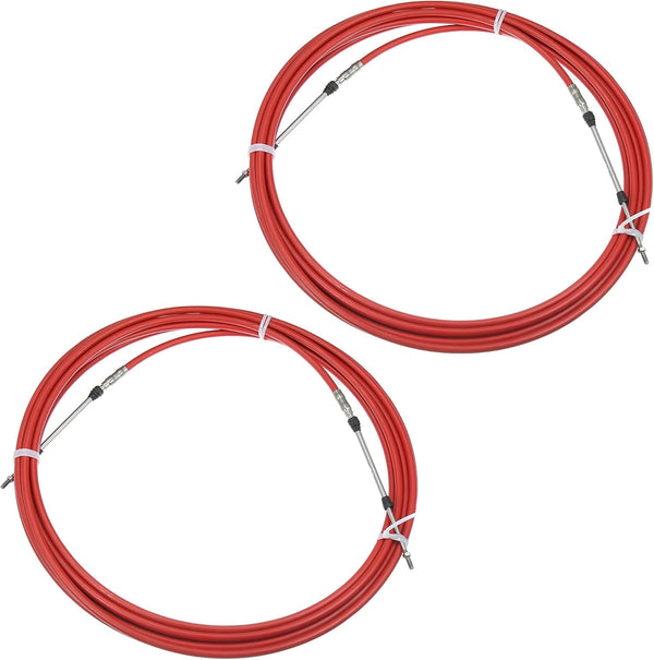Motoforti 2pcs 30ft (9m) 33C Throttle Shift Control Cable – Marine Boat Steering System | Brand New