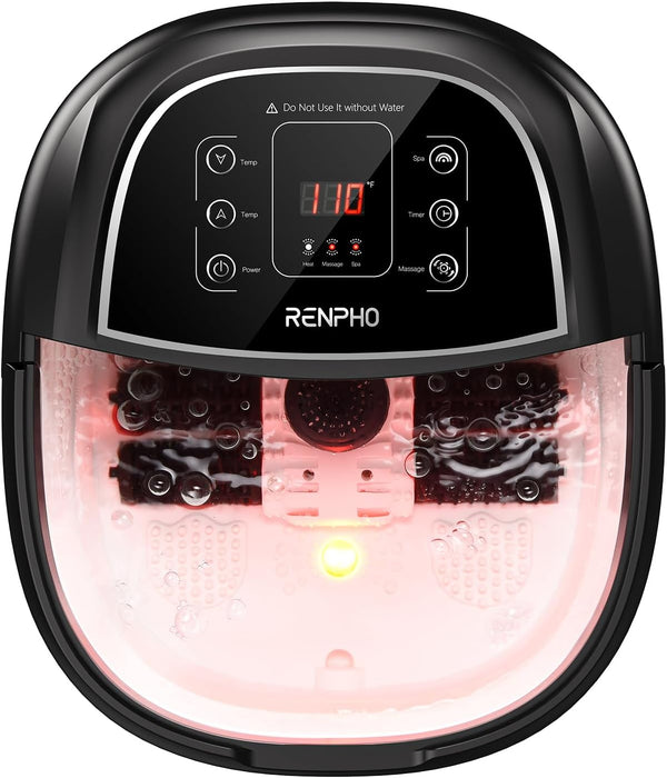 RENPHO Foot Spa Bath Massager – Heated Soaking + Bubble Jets | BNIB