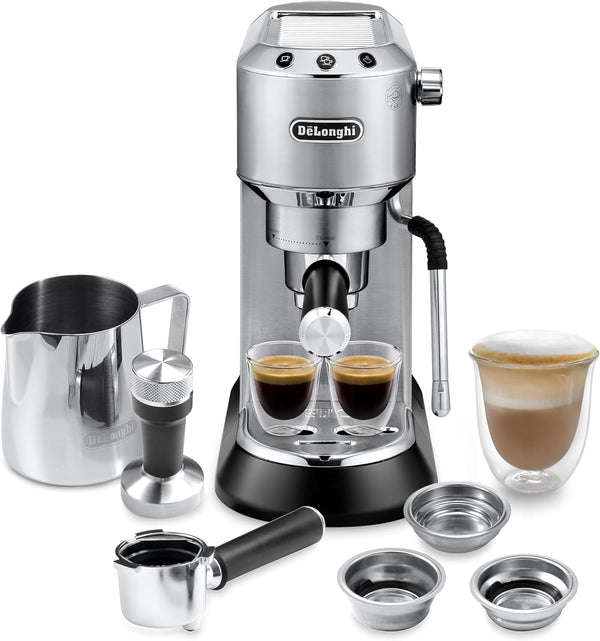 De'Longhi Dedica Arte Espresso Machine – 15-Bar Compact Espresso Maker with Steam Wand | BNIB