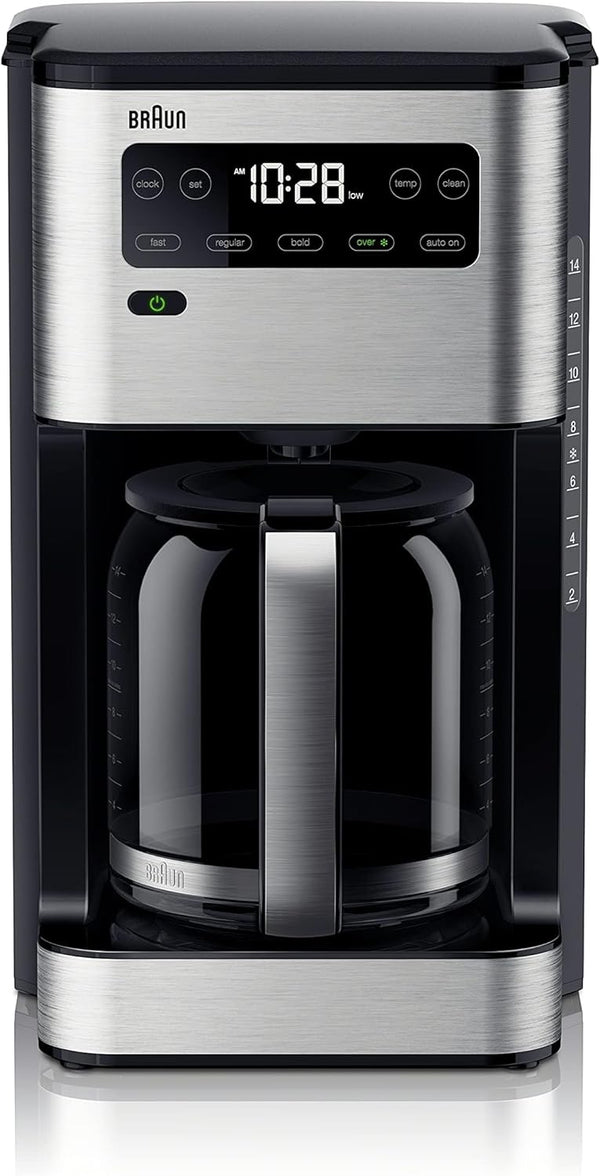Braun PureFlavor 14-Cup Programmable Coffee Maker – Fast Brew, Touch Display & Brew-Over-Ice | BNIB