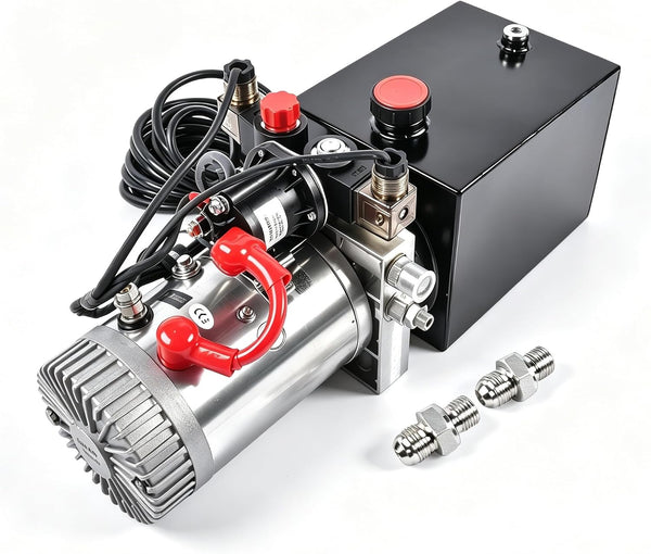 Mixizap 12V 4-Quart Double Acting Hydraulic Power Unit – Electric Trailer Pump | Used Like New