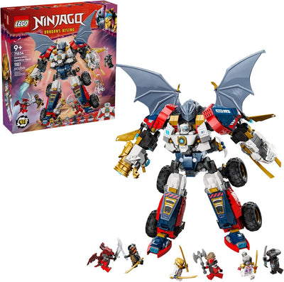 LEGO NINJAGO Zane’s Ultra Combiner Mech 71834 4-in-1 Building Set – Epic Ninja Action Toy | BNIB