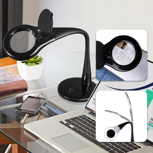OttLite LED Desk Lamp with Adjustable Magnifier – Prevention Series | BNIB (Brand New in Box)