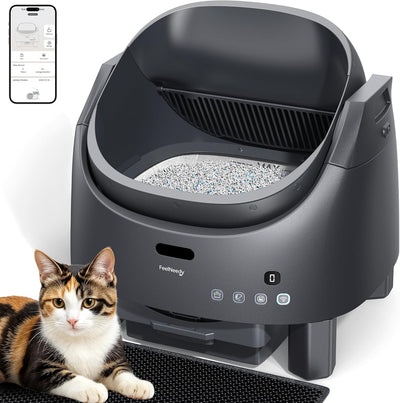 FEELNEEDY 4075B Self-Cleaning Automatic Cat Litter Box – App Control & Odor Control | BNIB
