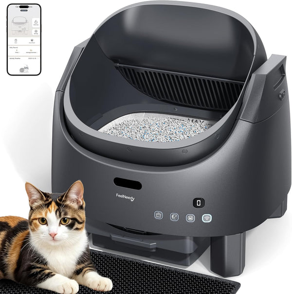 FEELNEEDY 4075B Self-Cleaning Automatic Cat Litter Box – App Control & Odor Control | BNIB