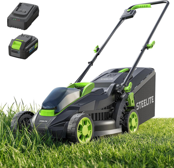 STEELITE 20V 13-Inch Cordless Lawn Mower – Battery Powered | For Parts or Repair