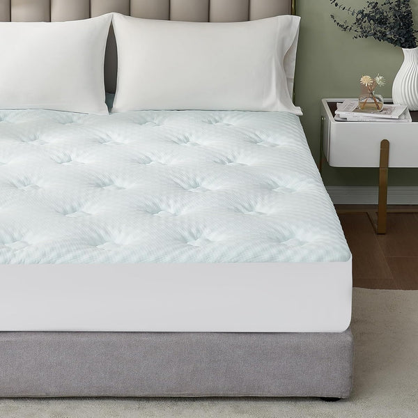Hansleep Memory Foam Mattress Topper Queen Size