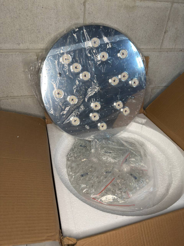 YPQXYHDA 19.7" Modern Crystal Chandeliers LED Ceiling Light