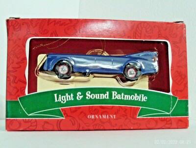Warner Bros. Blue Batman Batmobile Christmas Ornament