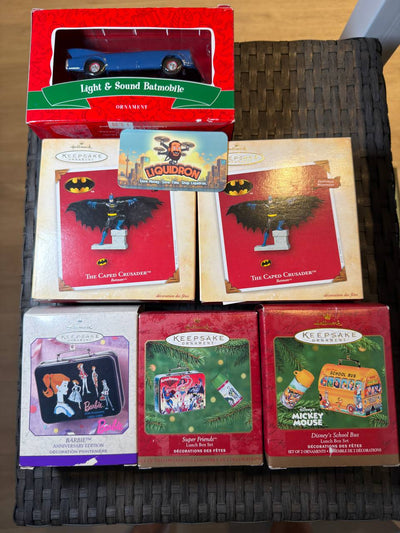 Set of Hallmark vintage ornaments