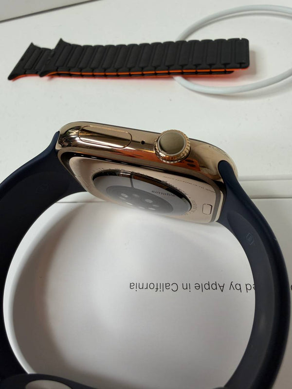 Apple Watch Series 10 GPS + Cellular 46mm Gold Titanium Smartwatch – Premium Health & Connectivity | Used Like New